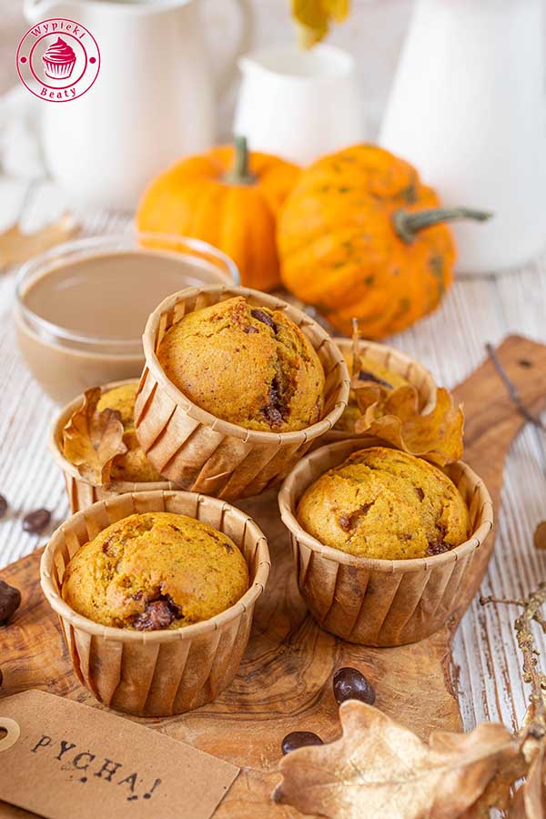 Muffinki dyniowe z czekoladą